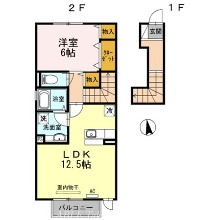 セジュール三条の物件間取画像